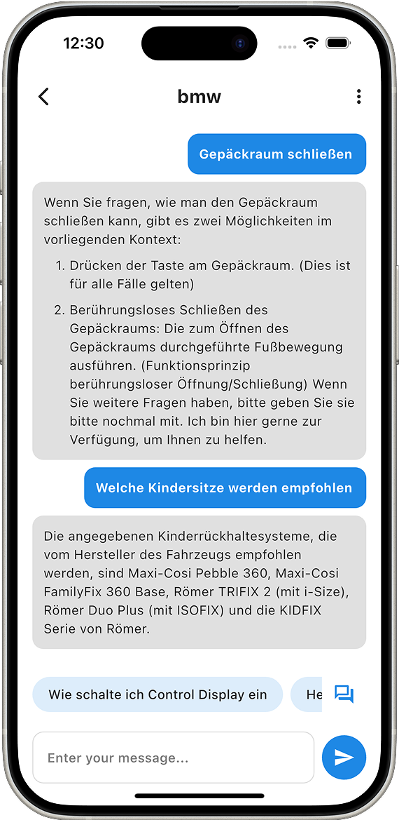 Chatbot auf Smartphone